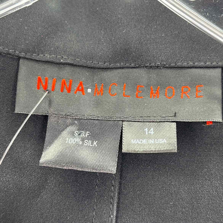Size 14 NINA MCLEMORE Black Shirt
