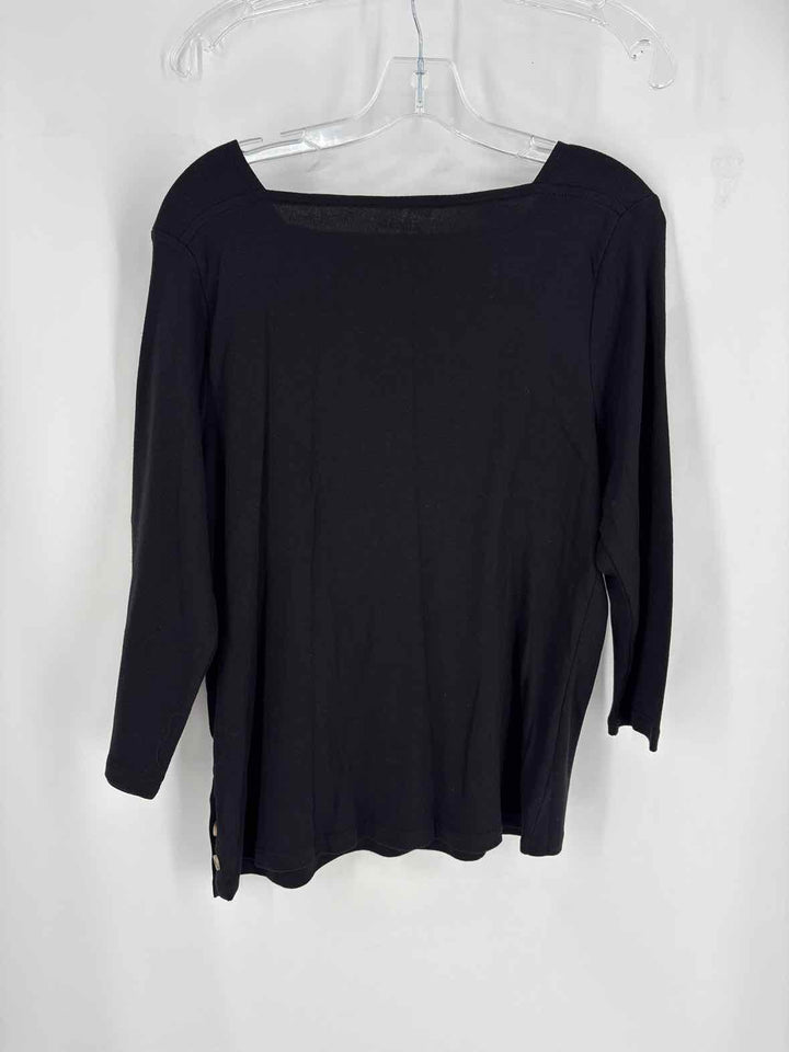 Size L Chico's Black Shirt