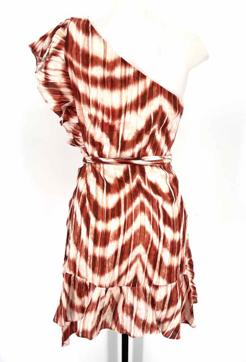 Size 8 Banana Republic Multi-Color Linen Dress
