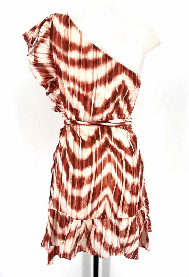 Size 8 Banana Republic Multi-Color Linen Dress