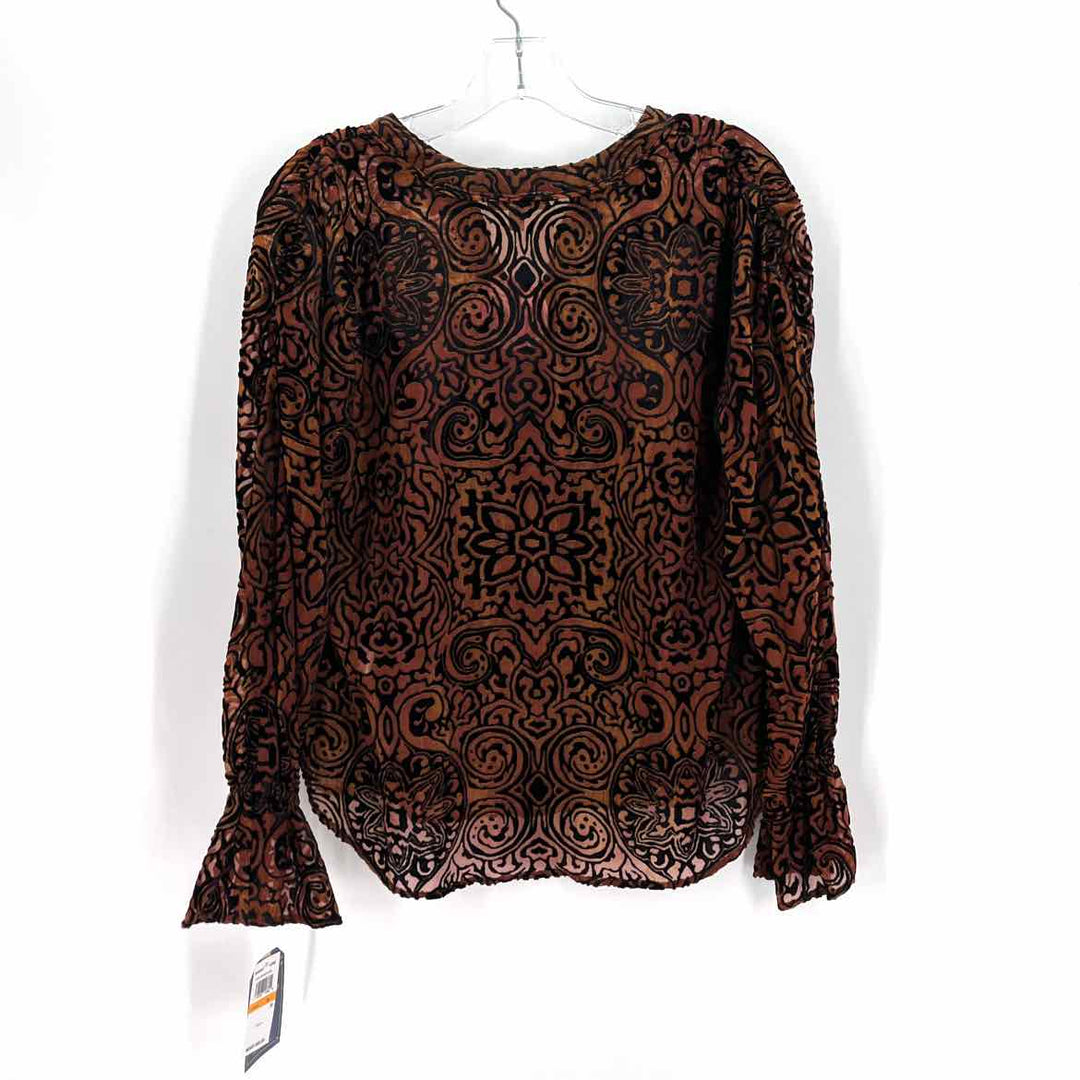 Size S DEMOCRACY Multi-Color Velvet Shirt