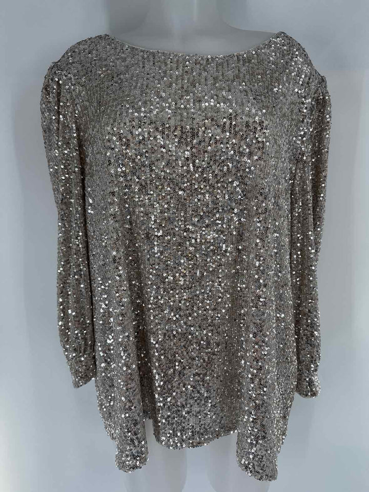Size 3X CABLE & GAUGE Silver Shirt