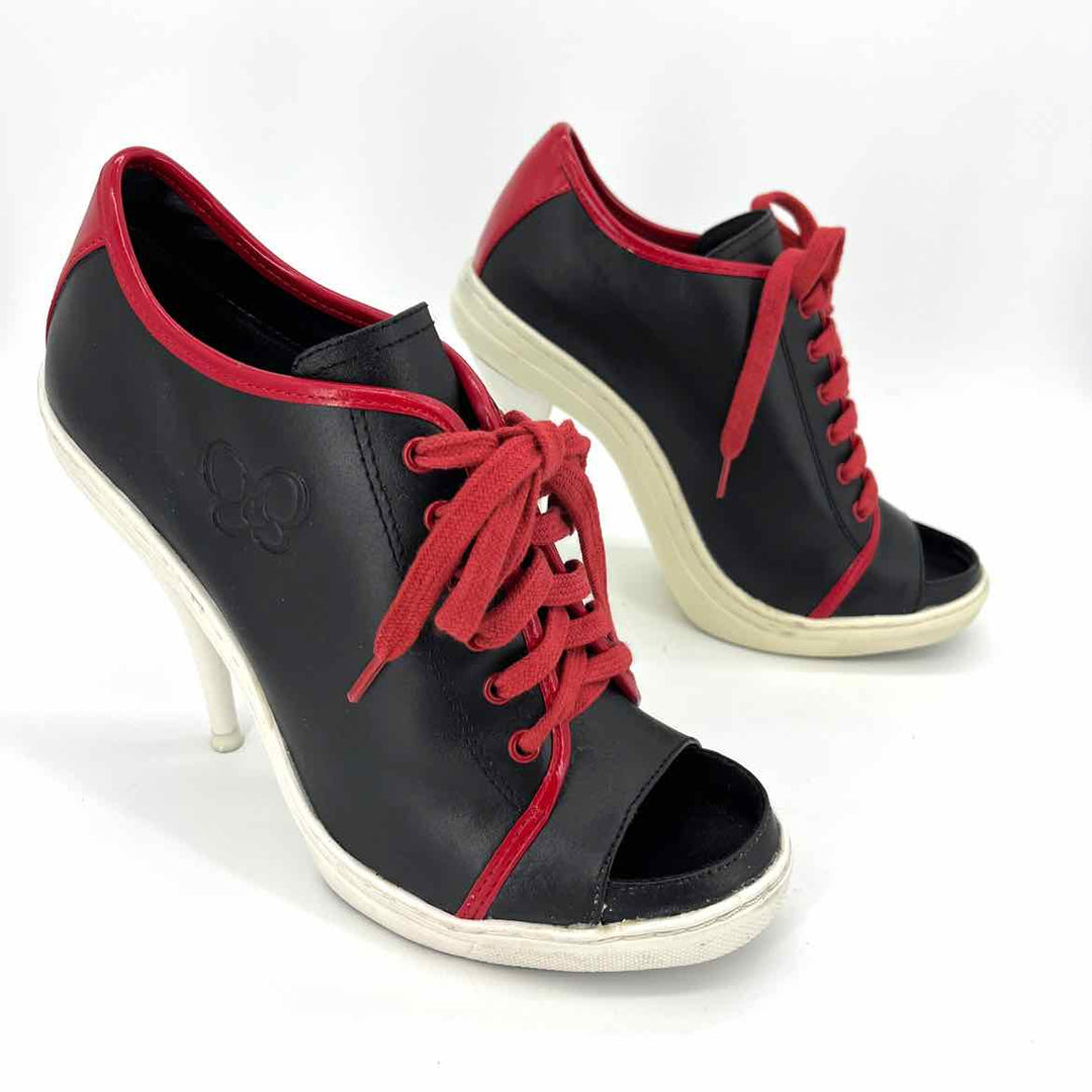 Shoe Size 7.5 Multi-Color Leather Heels