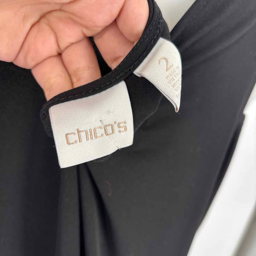 Size L Chico's Black Dress