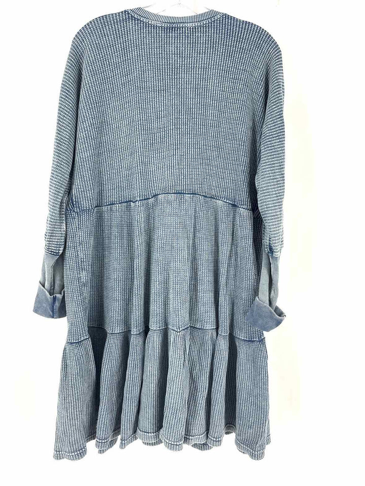 Size L FREE PEOPLE Blue Dress