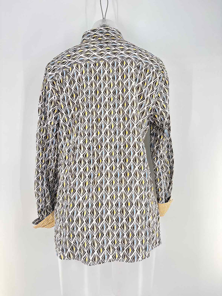 Size L J MCLAUGHLIN Brown Cotton Shirt