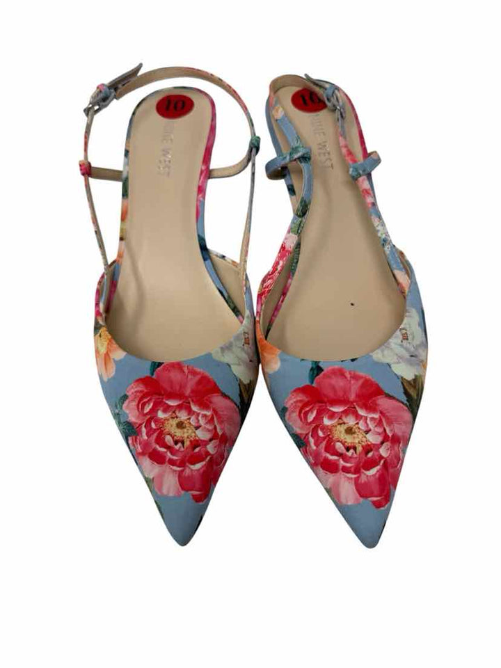 Shoe Size 10 Nine West Blue Print Pumps