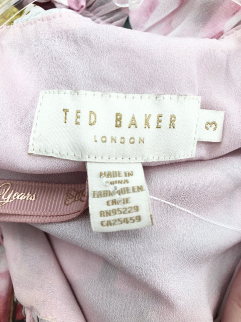 Size 3 TED BAKER Peach Dress