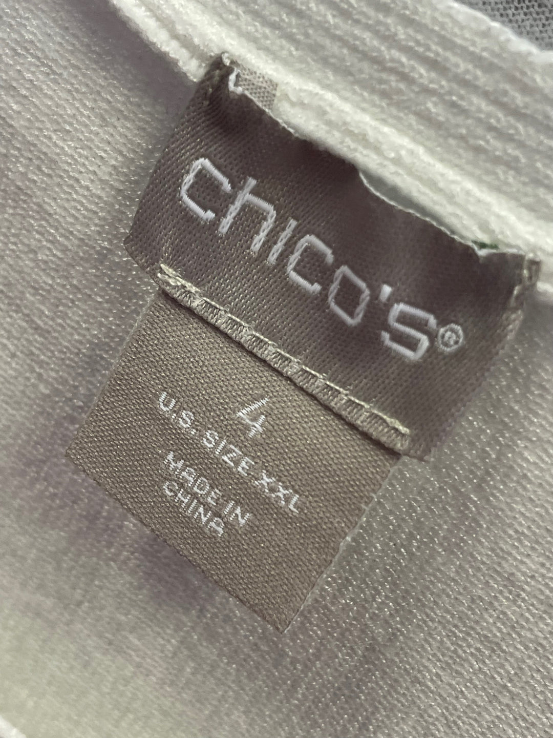 Size 1X Chico's Ivory Shirt