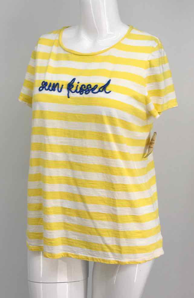 Size XL KIM ROGERS Yellow Shirt