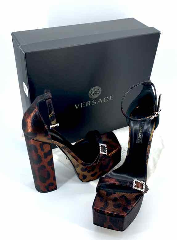 Shoe Size 9 Versace Bronze Heels