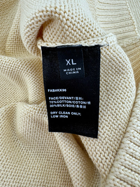 Size XL LAFAYETTE Yellow Cardigan