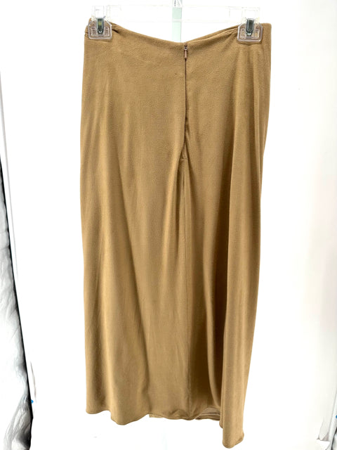 Size 4 HALSTON Tan Suede Skirt