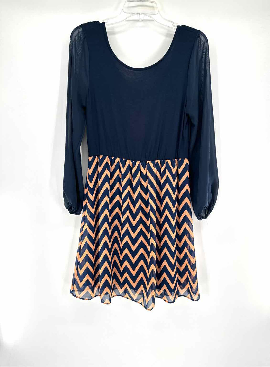 Size L Navy Print Dress