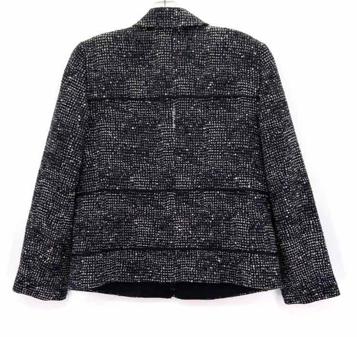 Size 4 LAFAYETTE Black Print Jacket