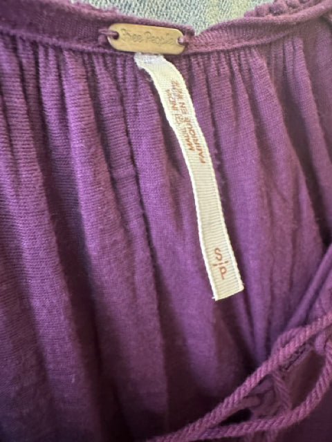 Size S FREE PEOPLE Purple Shirt