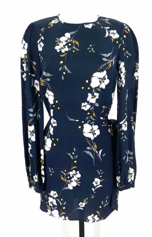 Size S YUMI KIM Navy Print Dress