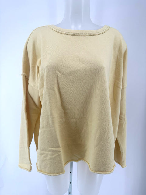 Size XL Eileen Fisher Yellow Cotton Sweater