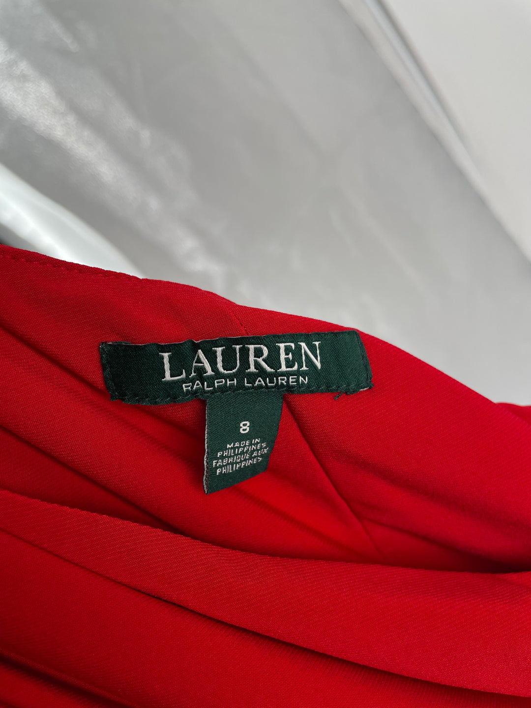 Size 8 RALPH LAUREN Red Dress